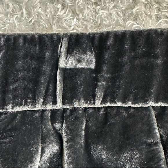 Ann Taylor Medium M Gray Velour Elastic Waistband Pants Pockets - Picture 5 of 12